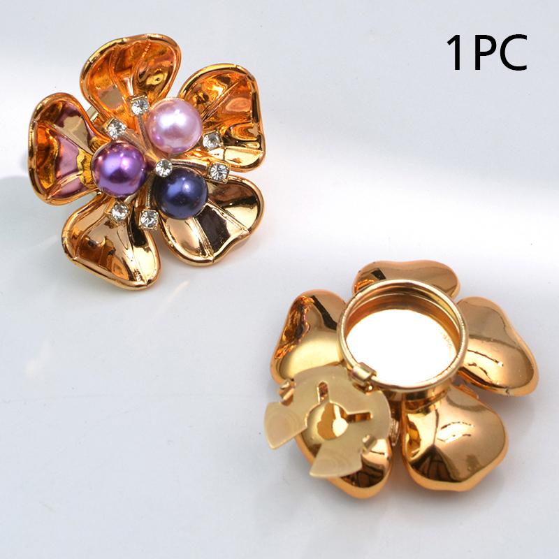 1 ΤΕΜ Κόσμημα Μαργαριτάρι Σχήμα Λουλουδιού Πέντε Πετάλων Δώρο Αξεσουάρ Εξαιρετικό Κάλυμμα Κουμπιού Μανικετόκουμπα Γάμου Κομψό 32/29x17mm
