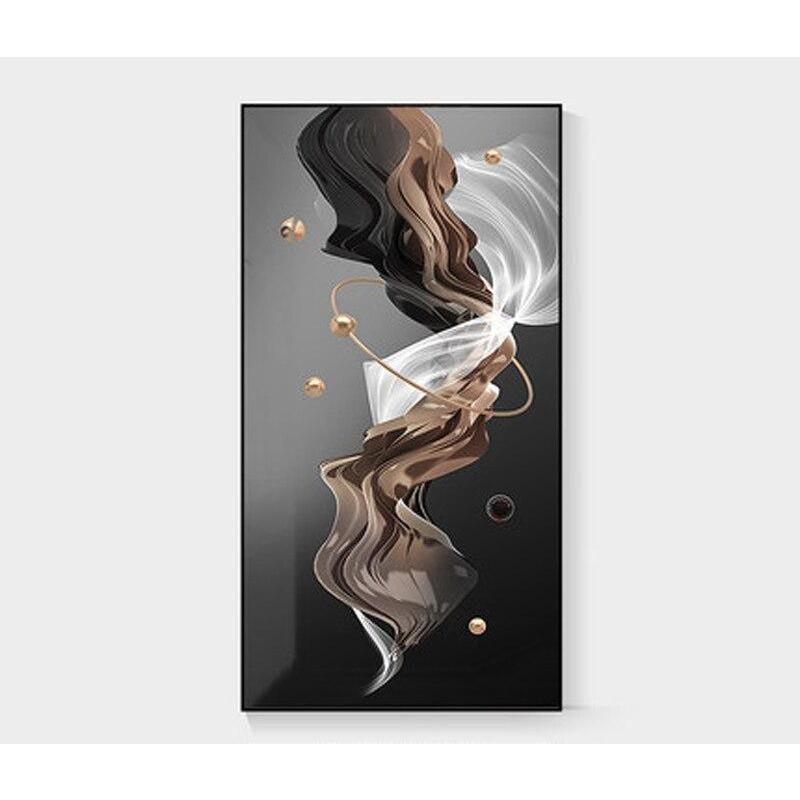 Home Decoration Light Luxury Style Abstract Geometric Porch Living Room Decoration Poster Painting Wall Art Picture