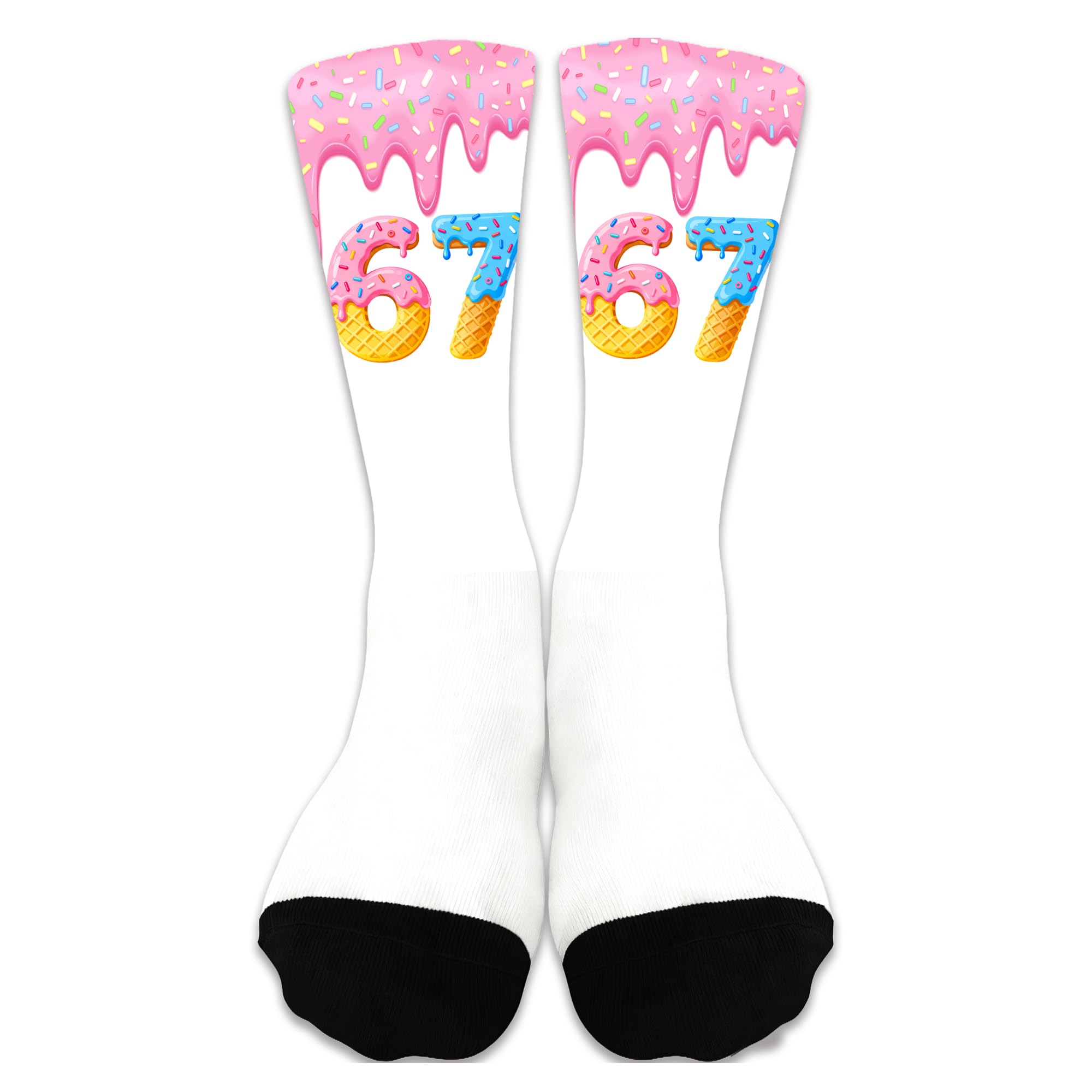 Stylish, warm, and fun design socks for grandma One Size белый