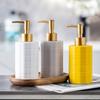 Ceramic Liquid Dispenser Refillable Container For Bath Essential Shampoo Soap Bottle