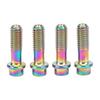 4Pcs Bike Brake Lever Fixed Screws M6x18mm Titanium Alloy Light Weight Bike Screws Mountain Bike Accessories Colorful