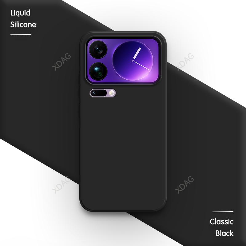 Soft Back Cover Phone Case for Xiaomi 17 Pro Max Ultra 5G Funda Liquid Silicone TPU Simple Original Shell 17Pro 17Ultra Xiaomi17