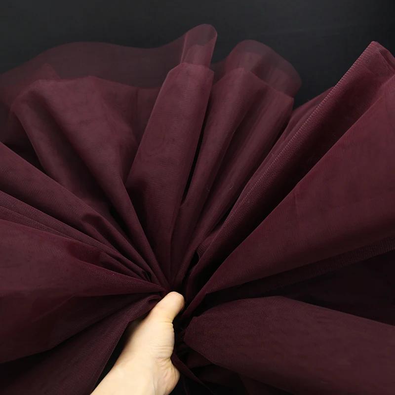 100x160cm Hard Tulle Mesh Fabric for DIY Wedding Dress Skirt Yarn Cloth Decoration Fabric by Per Meter Polyester Stiff Mesh