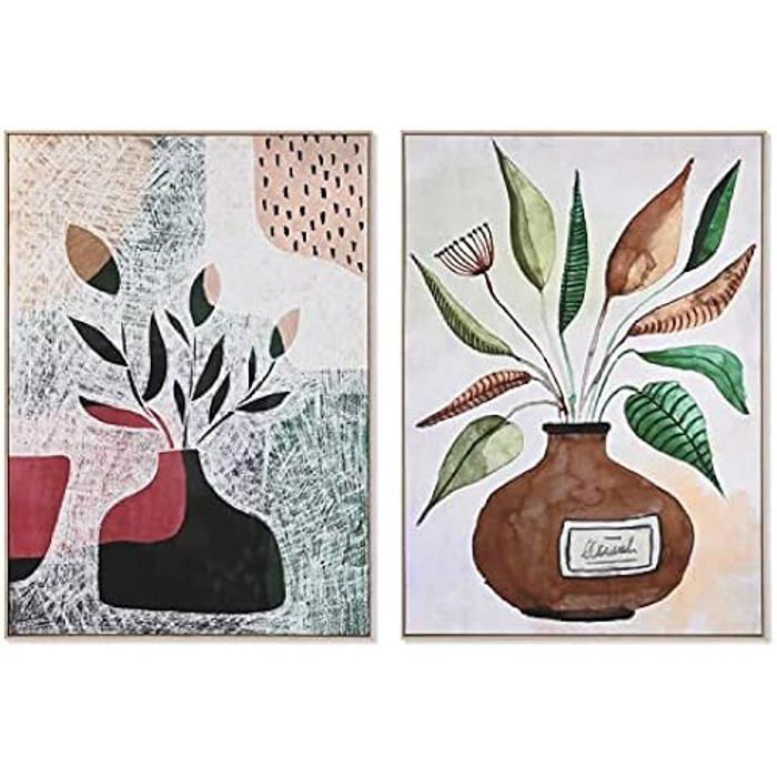 Cadre - DKD HOME DECOR - Standard - Multicolore - Toile Et Polystyrène - 102,5 X 4,3 X 142,6 Cm