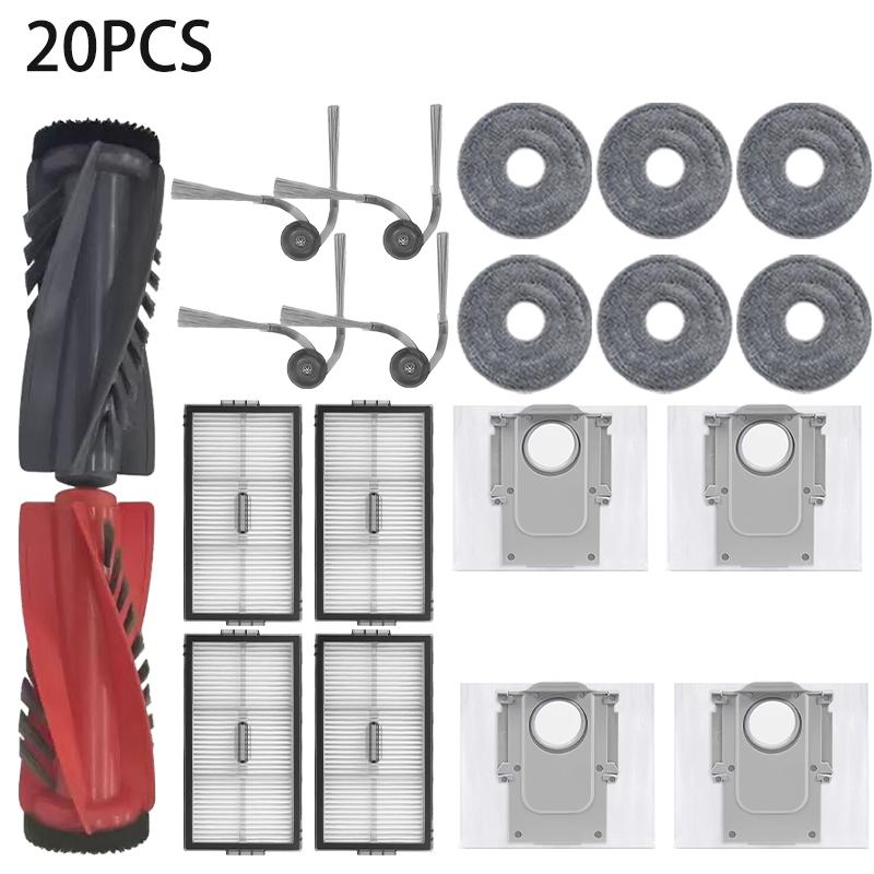 Compatible for Roborock Saros 10R / G20S Ultra Accessories Brush Hepa Filter Mop Cloth Dust Bag Spare Parts