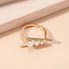 Minimalist Modern Pearl Adjustable Ring With Unique Geometric Design Ideal For Fashion Enthusiasts