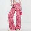 ABWEAR Dopamine Leopard Print Slimming Wide Leg Jeans for Women
