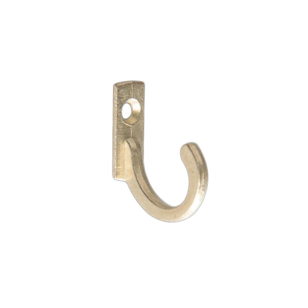 10PCS Single Prong Hook Mini Size Wall Mounted Hanger Buckle Horn Lock Clasp Hook Retro Cloth Hanger for Coats Hats Towels Keys