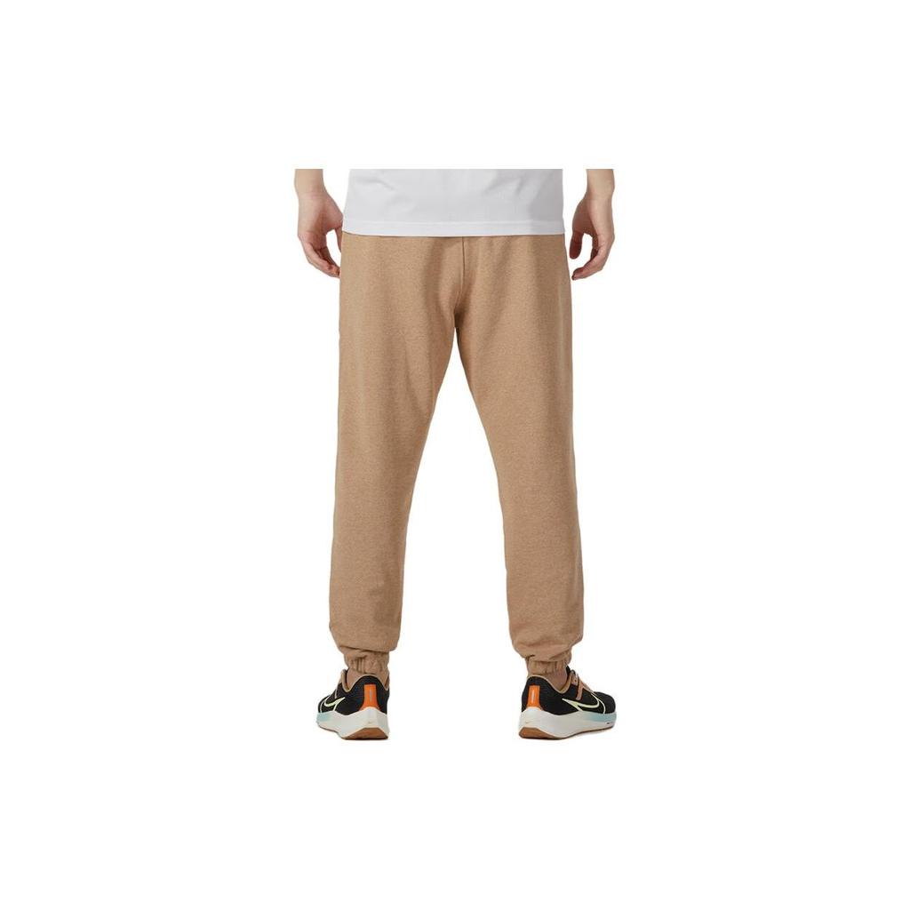Jordan Logo Embroidered Drawstring Knit Jogger Pants with Fleece Lining Men Bottoms Khaki DQ7469-201