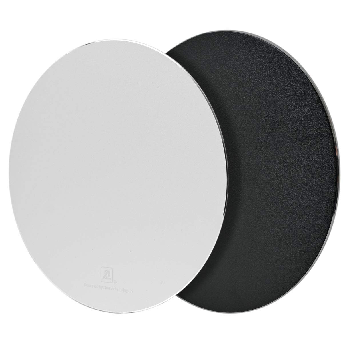 

alumania The hard surface made of aluminum supports accurate mouse Round Reversible metal mouse pad operation. [SILVER]