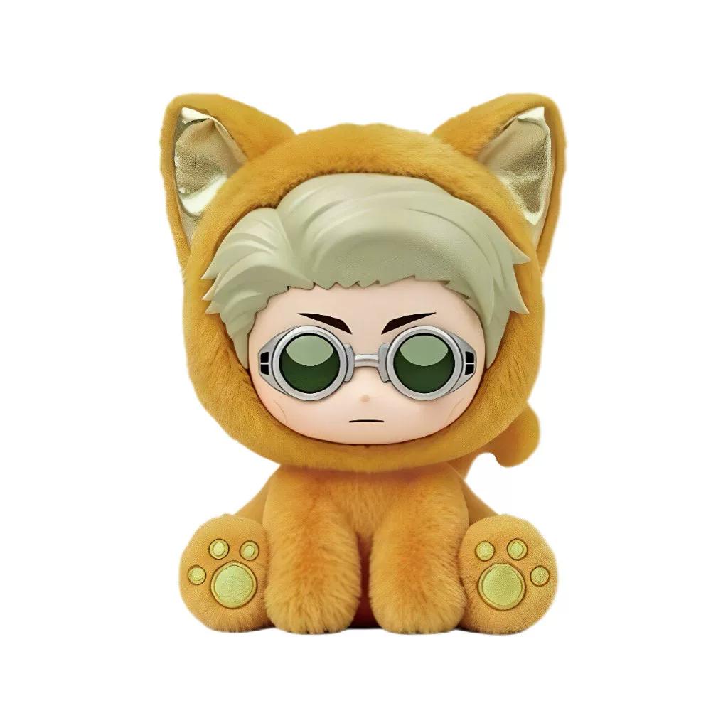 EAKI Jujutsu Kaisen Season 2 Sitting Cat Party Plush Pendant Blind Box Trendy Collectible Toy Birthday Gift For Anime Lovers