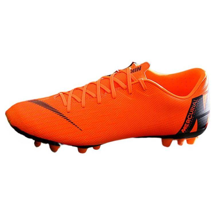 

Nike Mercurial Vapor 12 Academy-R Круглый носок Шнуровка AG (Резиновые короткие шипы) Прочные Дышащие Футбольные Бутсы Мужские футбольные бутсы Оранжевые AO9271-810 41