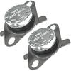 2 Pcs DE47-20037A Range High-Limit Switch Thermostat KSD1 150 for Samsung Microwave Oven NX NE FTQ NV NQ FER FTQ Series