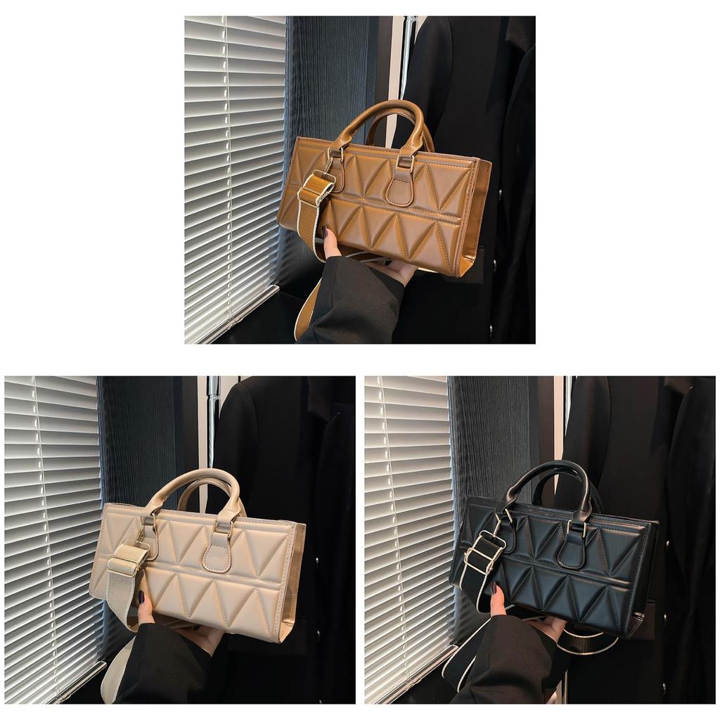 Simple Womens Pu Crossbody Bag With Quilted Design For Urban Fashion