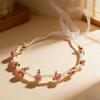 Rose Pearl Headband & Bow Hair Clip - Elegant Floral Ribbon for Bridesmaids & Women's Sweet Style Hair Accessories