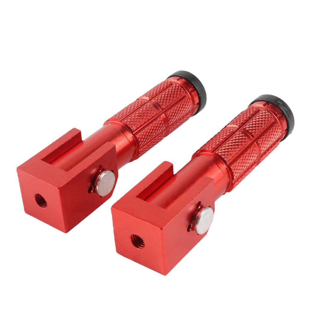 2Pcs Motorcycle Foldable Foot Pegs M8 Antislip Aluminium Alloy for Bikes ATV UTV Go Kart