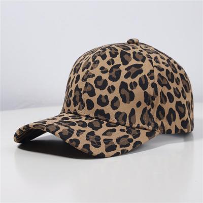 Women's Leopard Print Duckbill Cap - Breathable, Sun Protection for Outdoor Travels