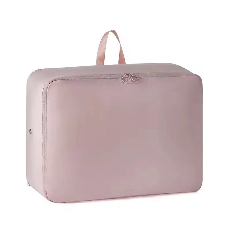 Home Large-capacity Clothing Storage Bag Travel Folding Double Zipper Compression Bag Portable Handheld Compression Packing Bag