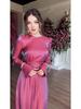 2024 Satin Elegance: Shiny Solid Color Saudi Dress Skirt with Large Hem
