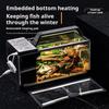 Transparent Breeding Aquarium Heating Pad Desktop Fish Tank Ecological Fish Tank  Living Room