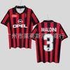 95-96AC Milan Home No. 3 Maldini 9 Via 18 Baggio Retro Thai Version Jerseys Football Uniforms