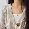 Genuine Gold and Sterling Silver 925 Charm Necklace Pendant for Men and Women. Simple, thin, small chain set with genuine drawstring pouch. Casual,