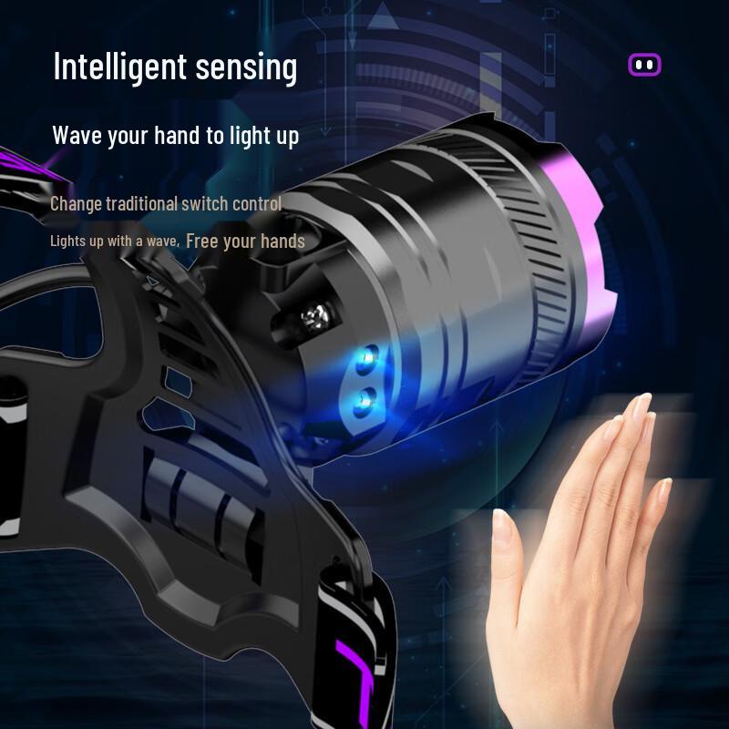 Lampada frontale UOSU a 3 LED UV per rilevamento scorpioni
