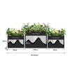 YunDuo ABA 260 Outdoor Wrought Iron Planter Set