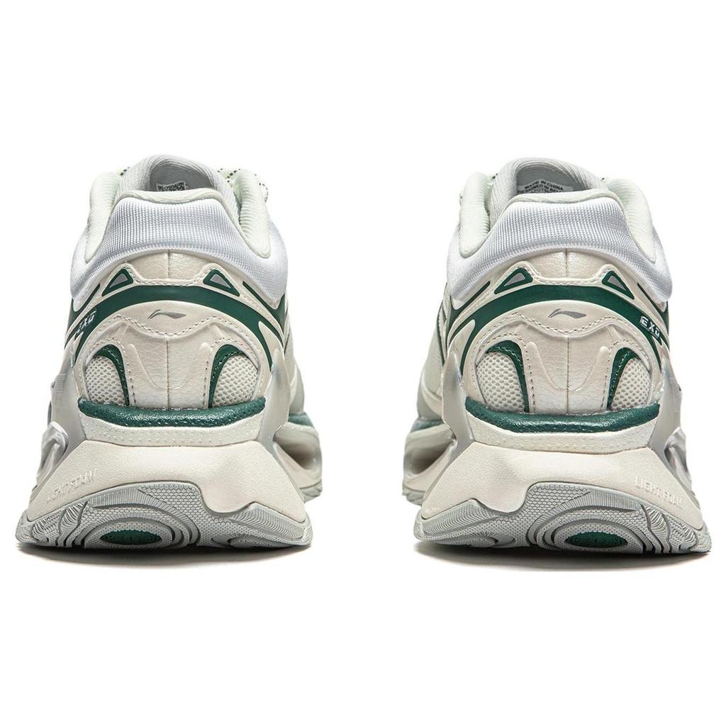 Li Ning Exceed Infinity Slip Resistant Abrasion Resistant Low top Casual Shoes Women's Beige Green AZGT004-5