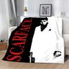 Scarface Bedruckte Kuscheldecke Weich Warm Perfekt für Zuhause Reisen Picknicks und Geburtstagsgeschenke