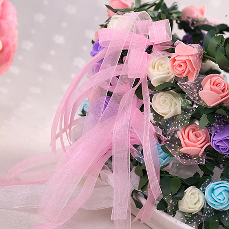 Sweet Girls Women Bridal Rose Flower Crown Headband Wreath Party Wedding Bridal Garland Hairband Headwear