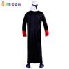 Halloween Carnival Party Prince Male Red and Black Dubai Dress Performance Costume