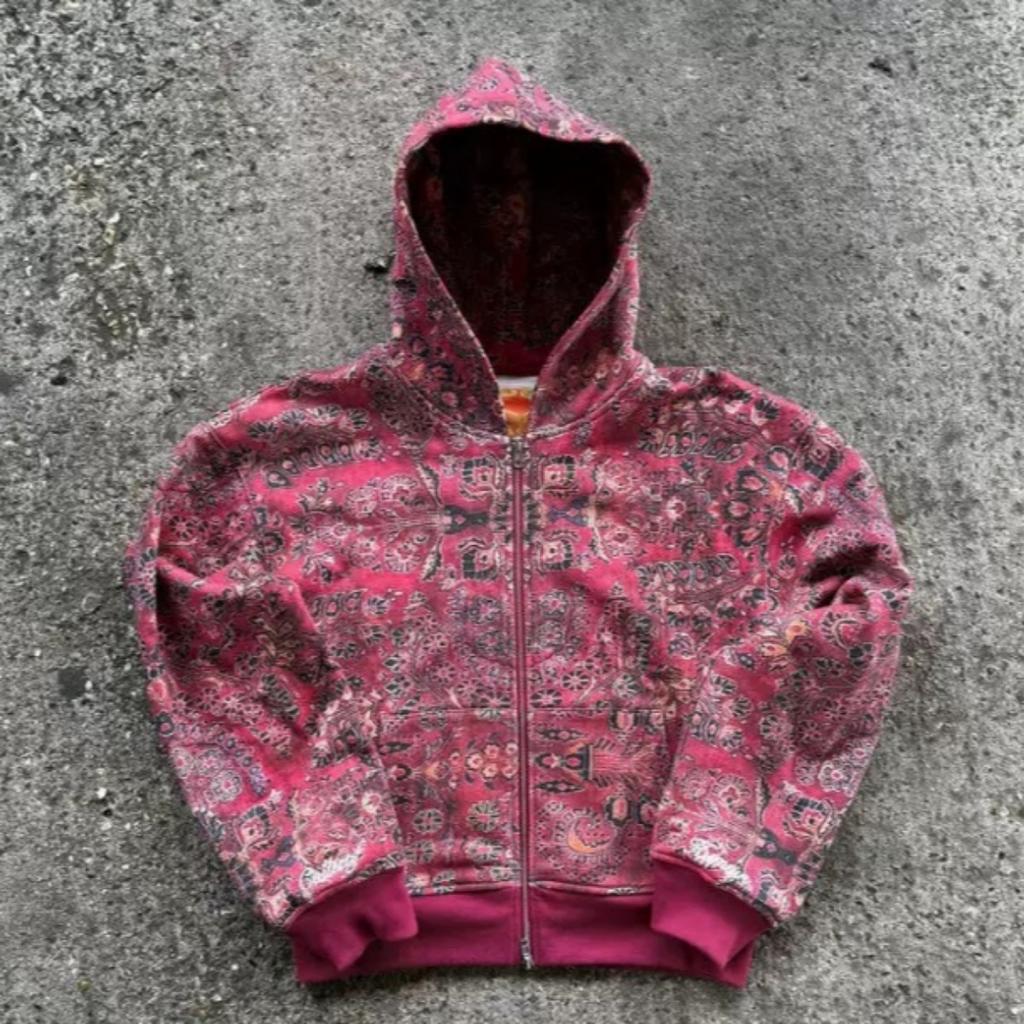 Street Retro Sports Outdoor Water Washed Loose Zipper Hoodie Street Wear Y2k Punk American Couple Jogging Hoodie