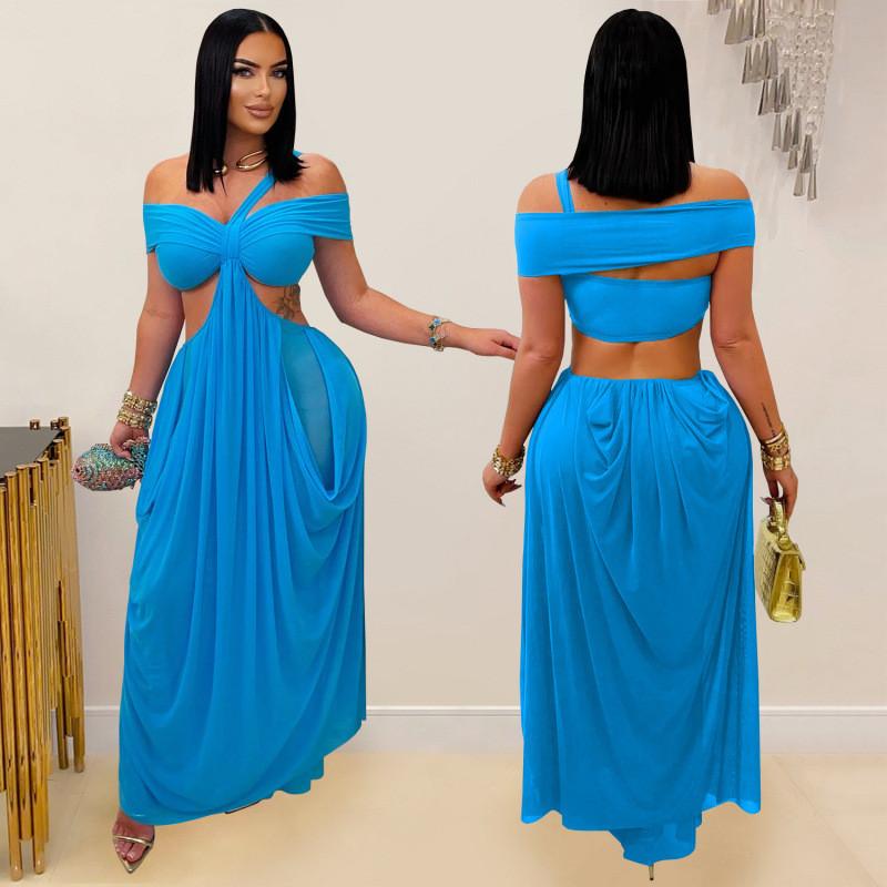 Summer Womens Elegant Sheer Mesh Bodycon Dress For Party And Casual Wear