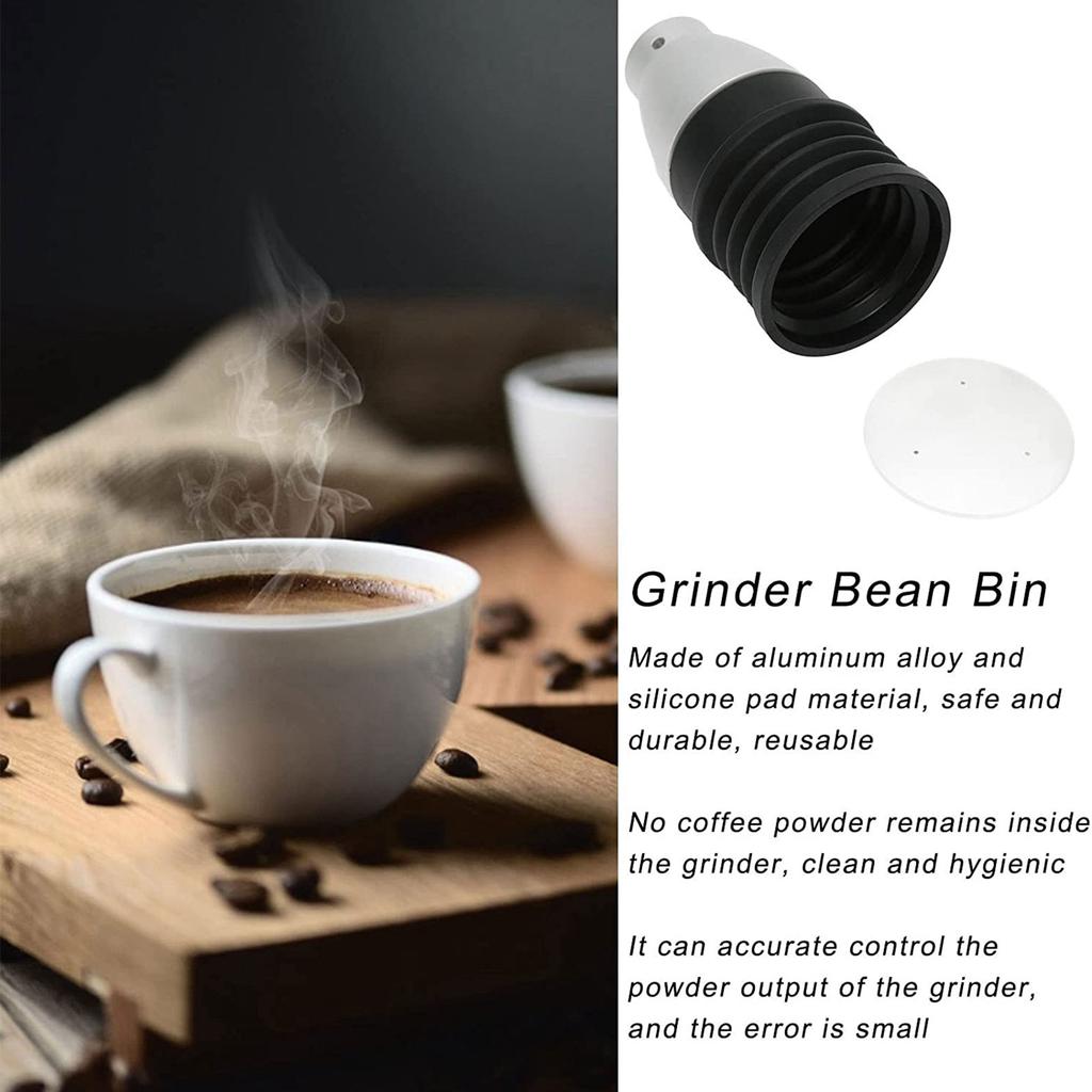 Grinder Blowing Bean Bin Alloy Coffee Grinder Cleaning Tool for Eureka Coffee Make Machine Parts with Silicon Bellow