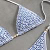 Split Swimsuit Sexy Bikini Neck Lace Woman
