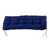 Bankkissen Regendicht Sonnenschutz PP Baumwolle Polyester Schwamm 2-Sitzer Bankauflage für Innen Außen Marineblau