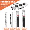 Telescopic magnetic pickup tool magnetic rod disc pickup suitable for long-distance item retrieval