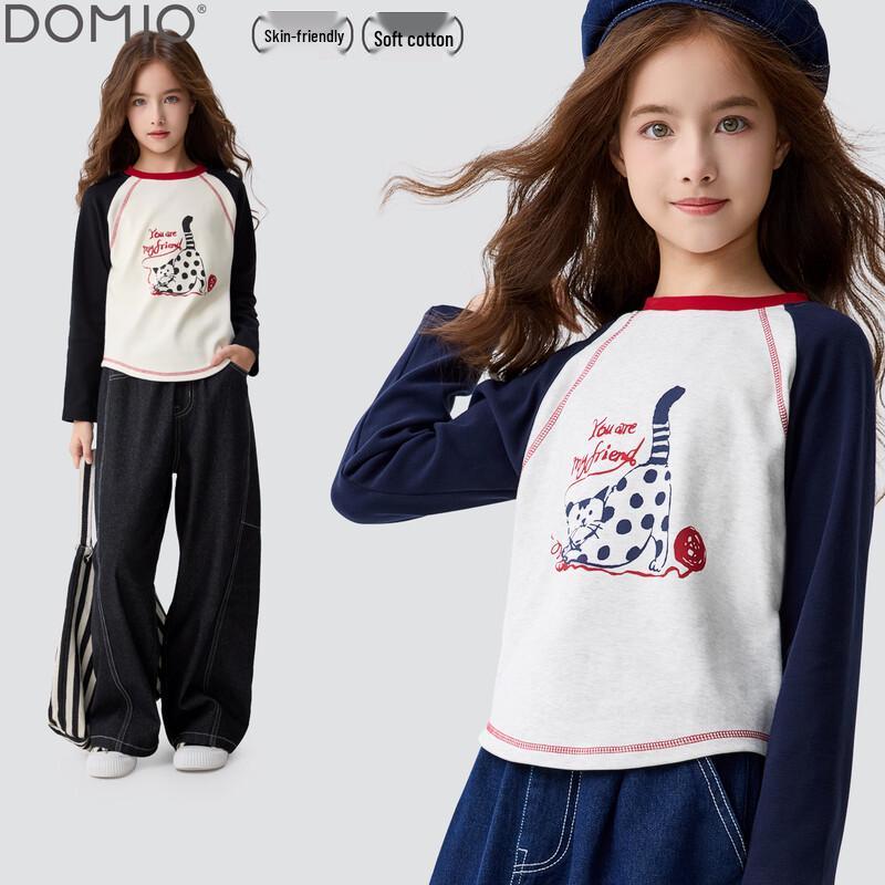 

Duomiaowu Girls Long-Sleeve Autumn T-Shirt 160