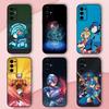 Game Phone Case For Samsung S24,S21,S22,S23,S30,Ultra,S20,Plus,Fe,Lite,Note,10,9,5G R-Rockman-a M-Megaman Black Soft Shell