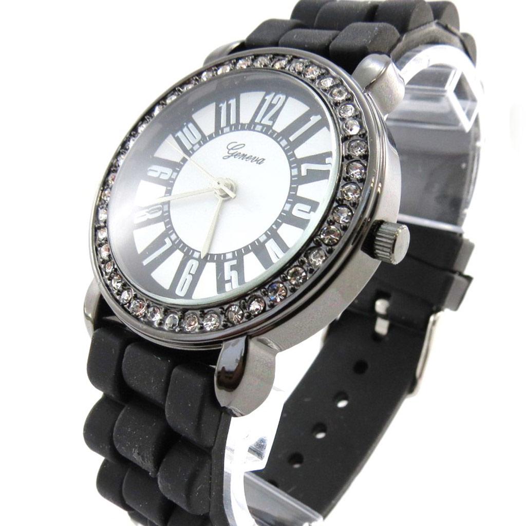 Les Trésors De Lily [J1289] - Black 'Absolu' Design Watch
