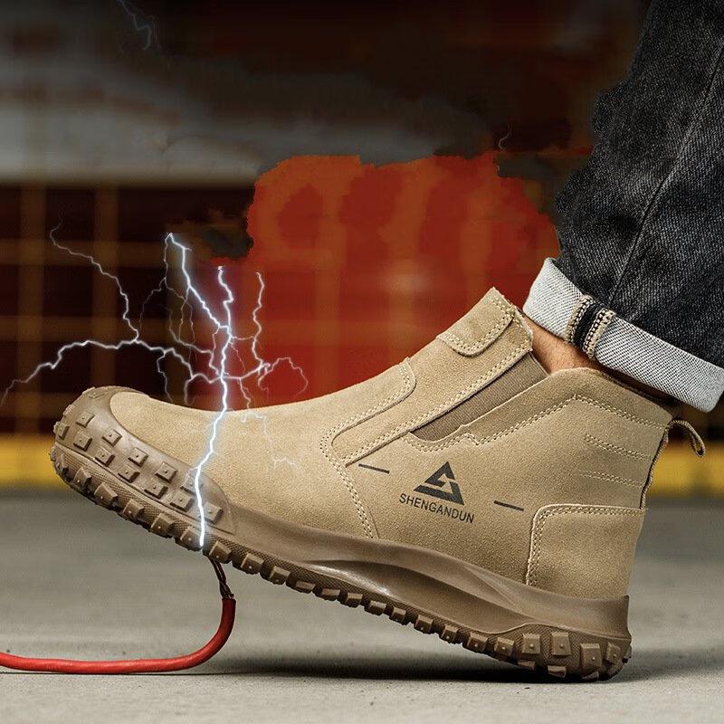 Men s Fleece-Lined Winter Safety Work Boots 37