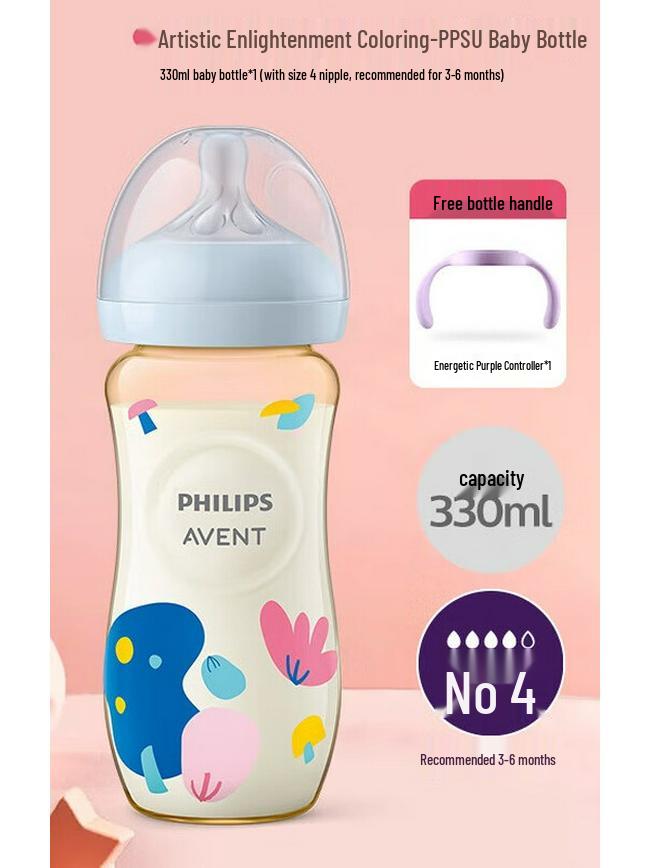 

Philips Avent Art Enlightenment Wide-Mouth PPSU Baby Bottle