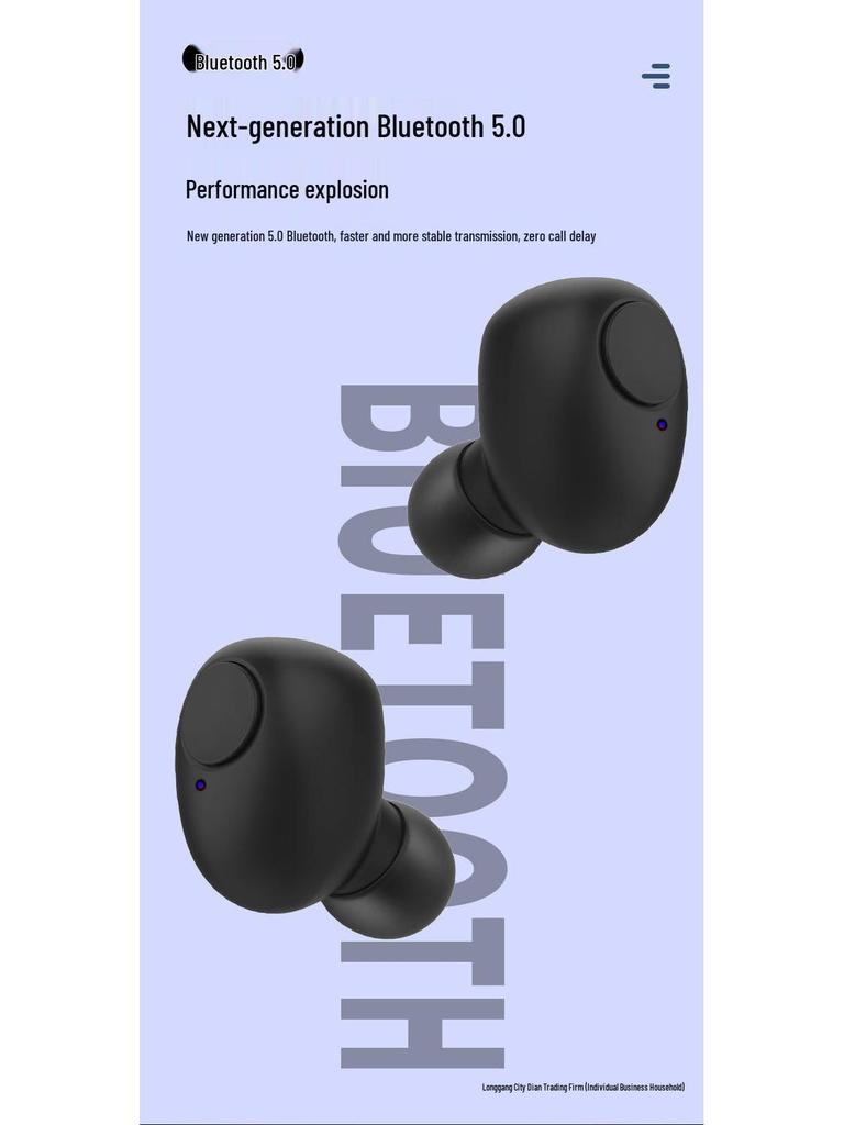 Invisible Mini Wireless Bluetooth Earphones for Vivo, Apple, Huawei, OPPO, and Android - High Quality Sound, Ideal for Sports
