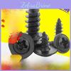 Black Selftapping Cross Recessed Pwa Round Head Screw With Washer Pan Head Meson M2m3m4m5 Sizes