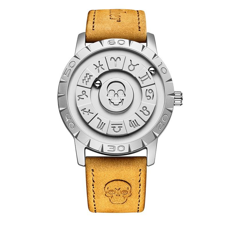 

Мужские кварцевые часы с безрамочным дизайном, магнитной подвеской и футуристическими черными технологиями