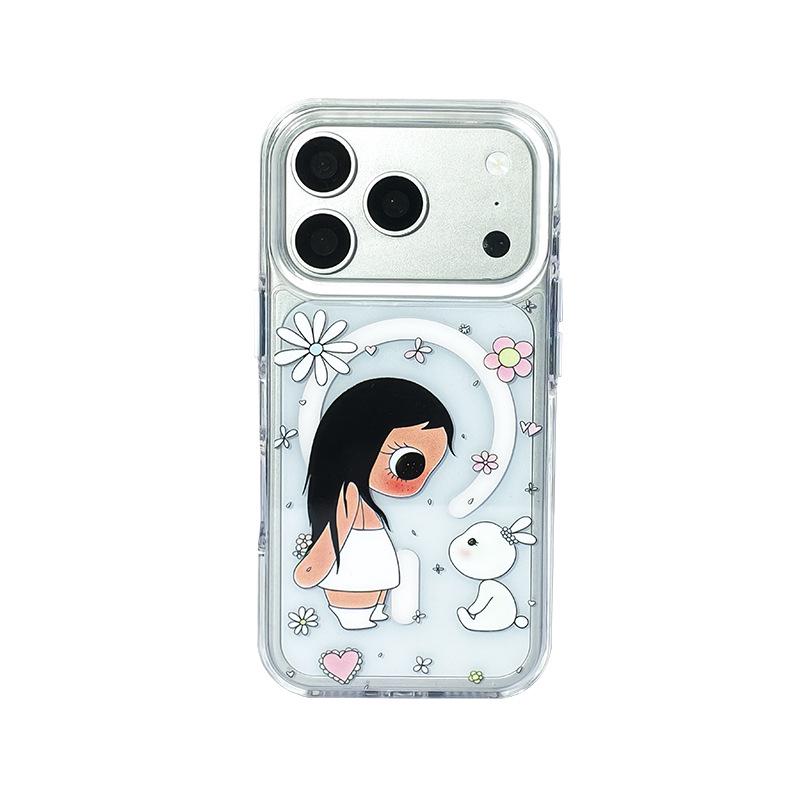 Cartoon Magnetic Apple West Highland iPhone 17 Pro Max & 15 Transparent Case