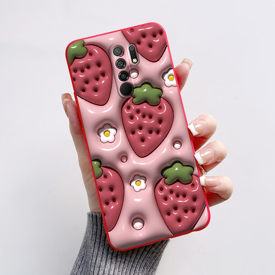 For Xiaomi Redmi 9 Case Redmi 9 Prime Cover M2004J19G M2004J19C redmi9 Cute Cartoon Bear Silicone TPU Soft Phone Case Back Cover