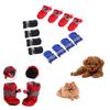 4pcs New Protective Fashion Dog Shoes Puppy Warm Boots Waterproof Anti-slip Footwear
