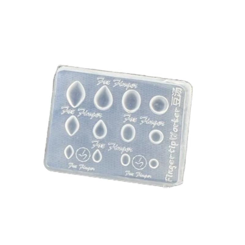 Gemstone Photo Frame 3D Transparent Nail Art Mold Silicone Carving Template Diy Nail Art Decorations Manicure Design Tools